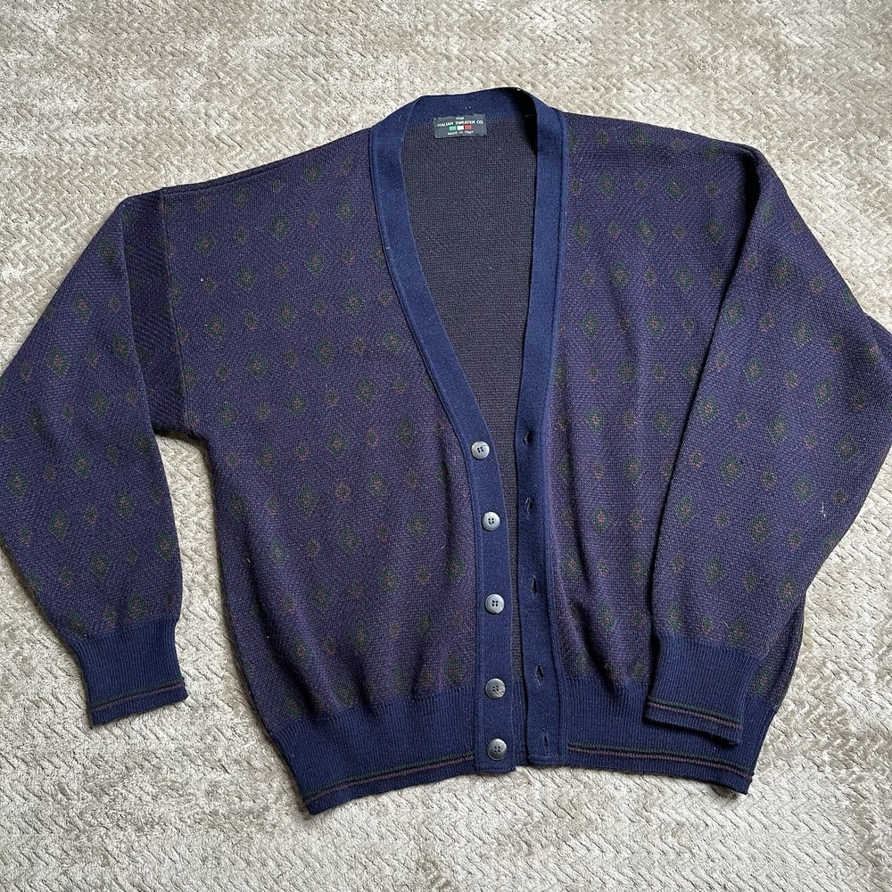 Men's Cardigan‎ Button Up Sweater by The Italian Sweater Co.